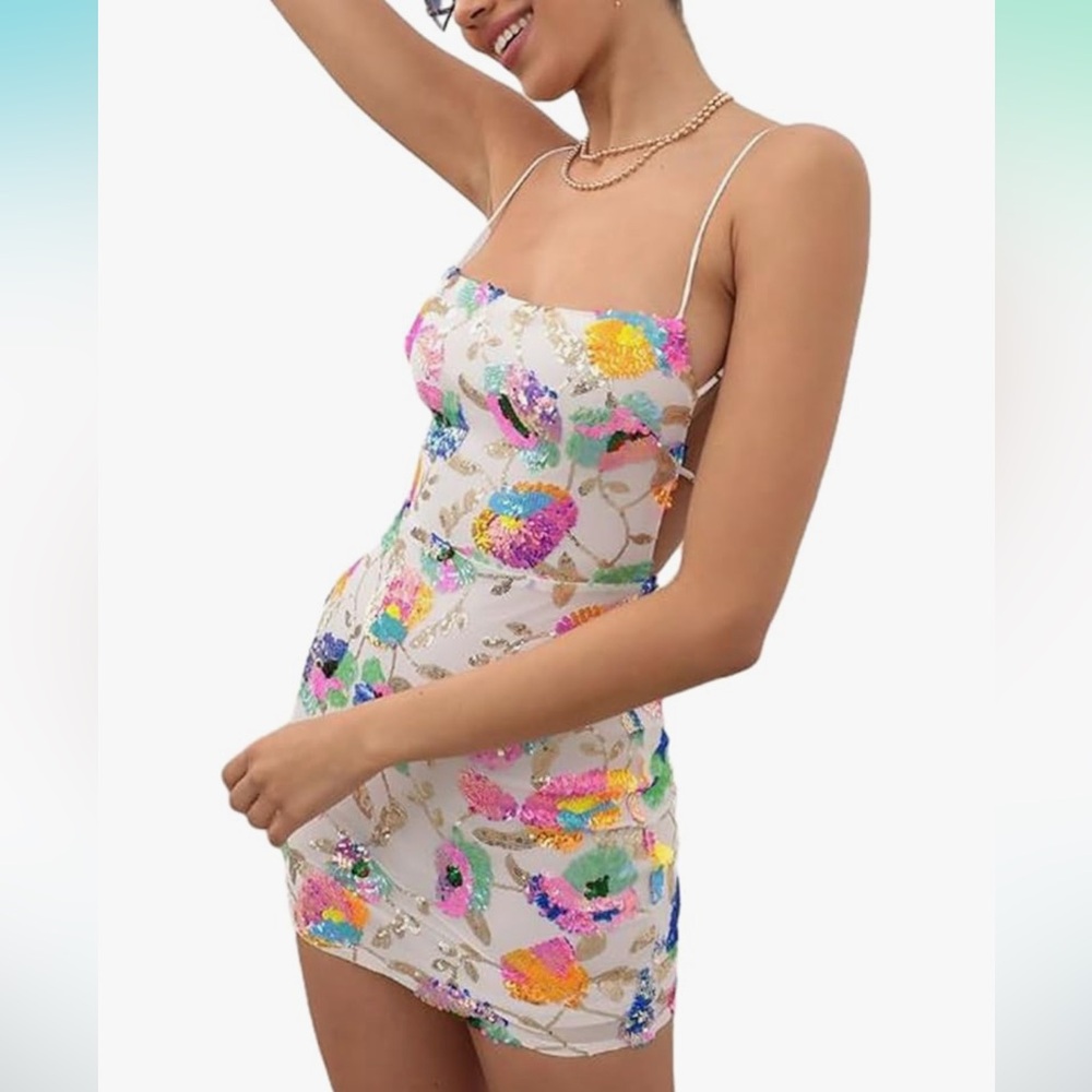 LUCY IN THE SKY multicolor dress